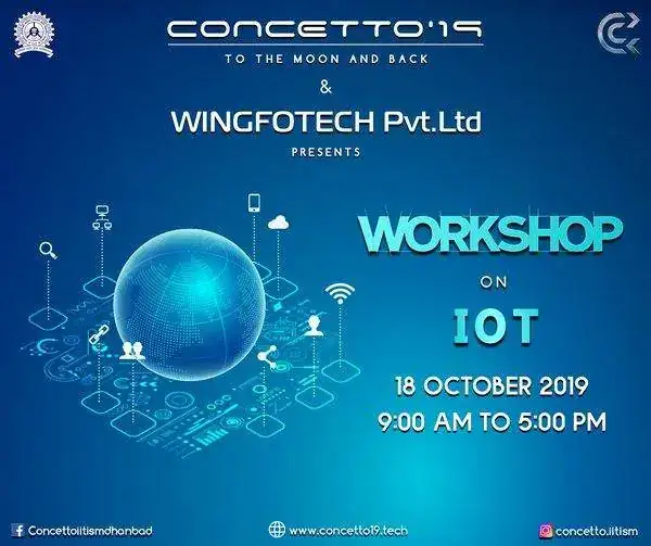 Exodia 2019, IIT Mandi — Wingfotech Workshop Partner
